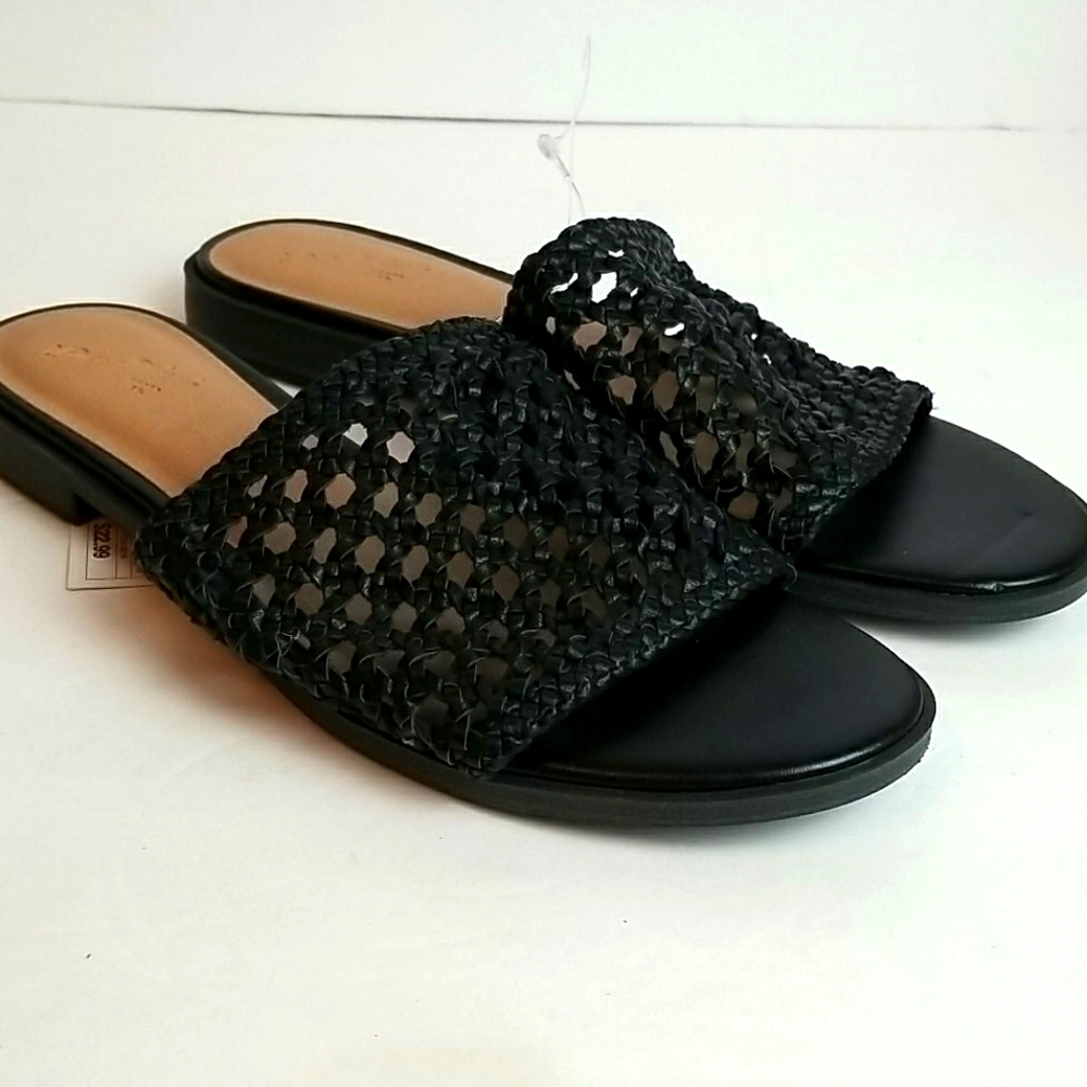 Universal Thread Ellen Black Sandal slides 8